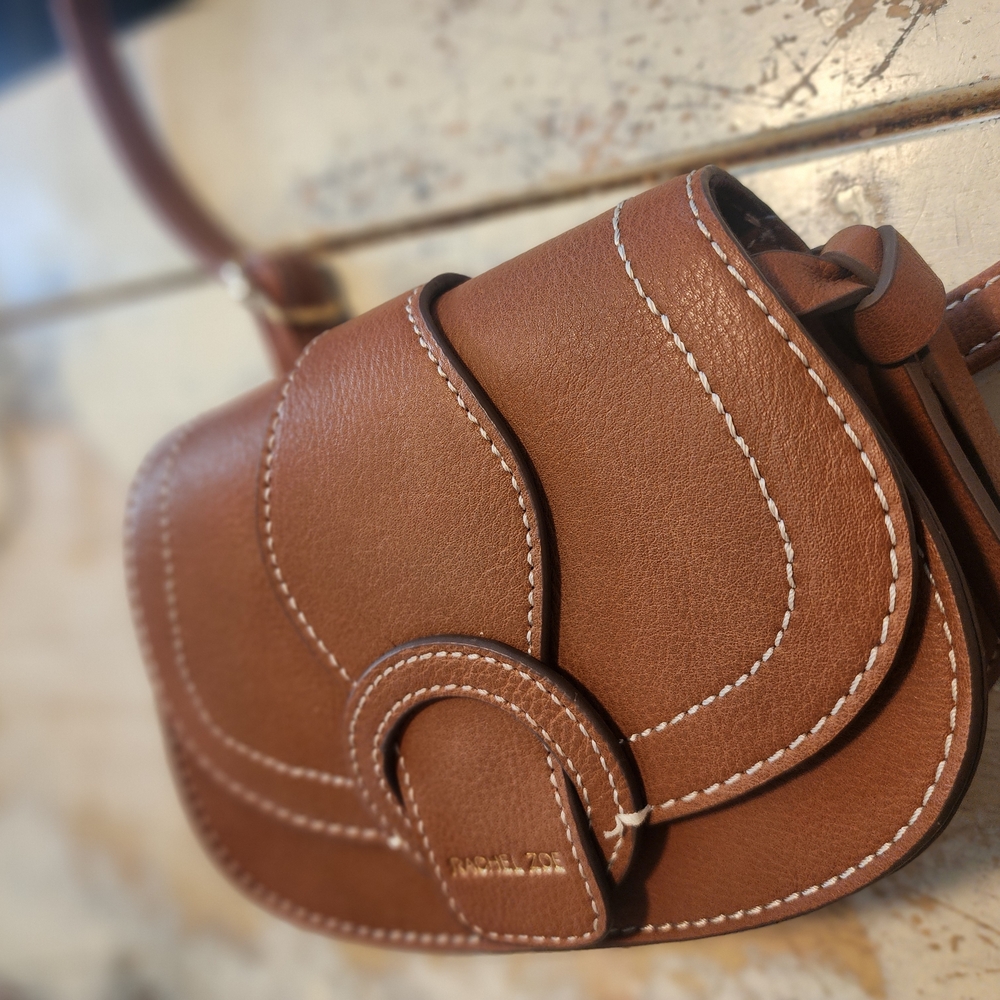 Rachel Zoe Tan Leather Crossbody Bag
